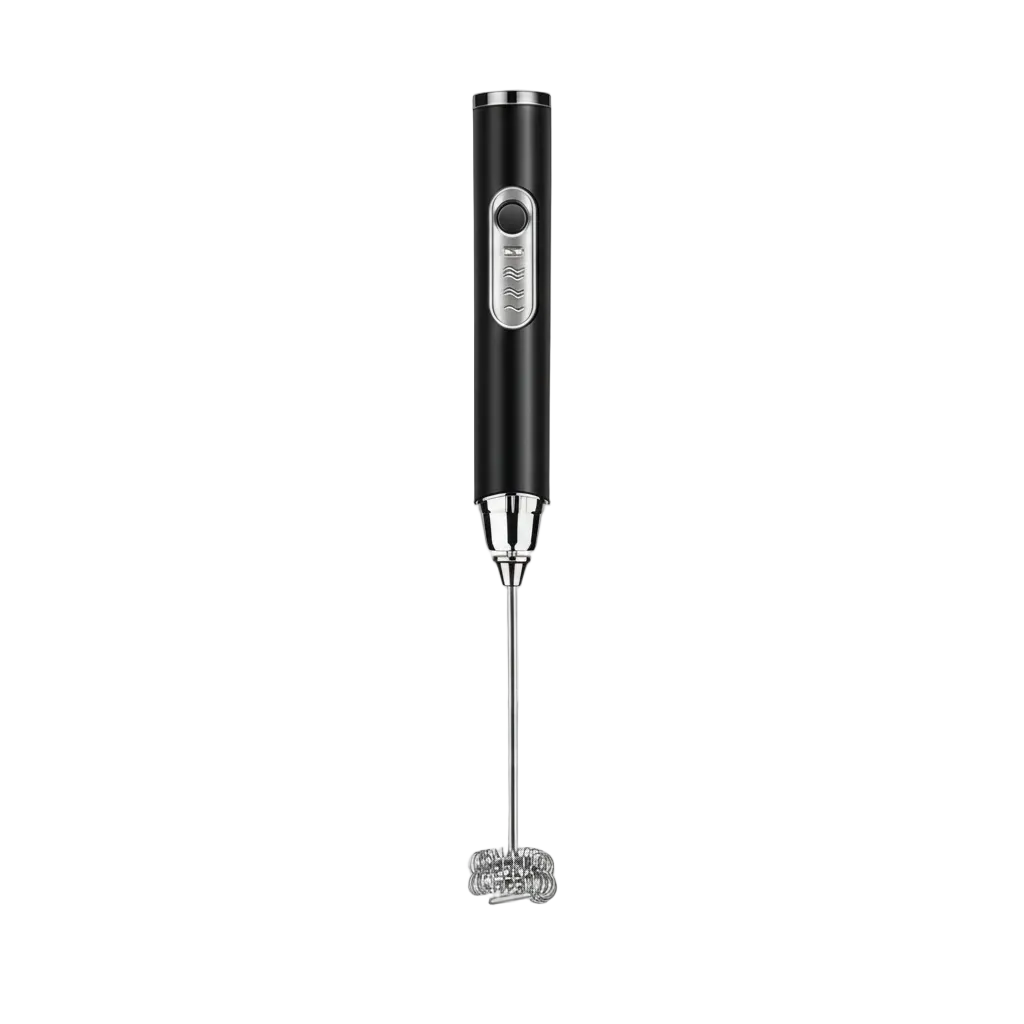 Electric Milk Frother | 3 Whisk Heads, 3-Speed Rechargeable Handheld Mixer