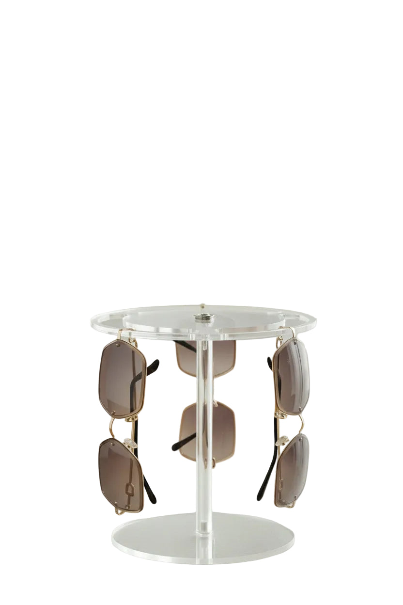 Acrylic Sunglass Display Stand | 360° Rotatable Clear Glasses Organizer – MIRA