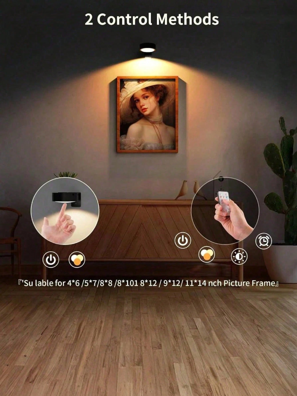 Battery Powered LED Wall Light with Remote – Wireless Art Light | MIRA