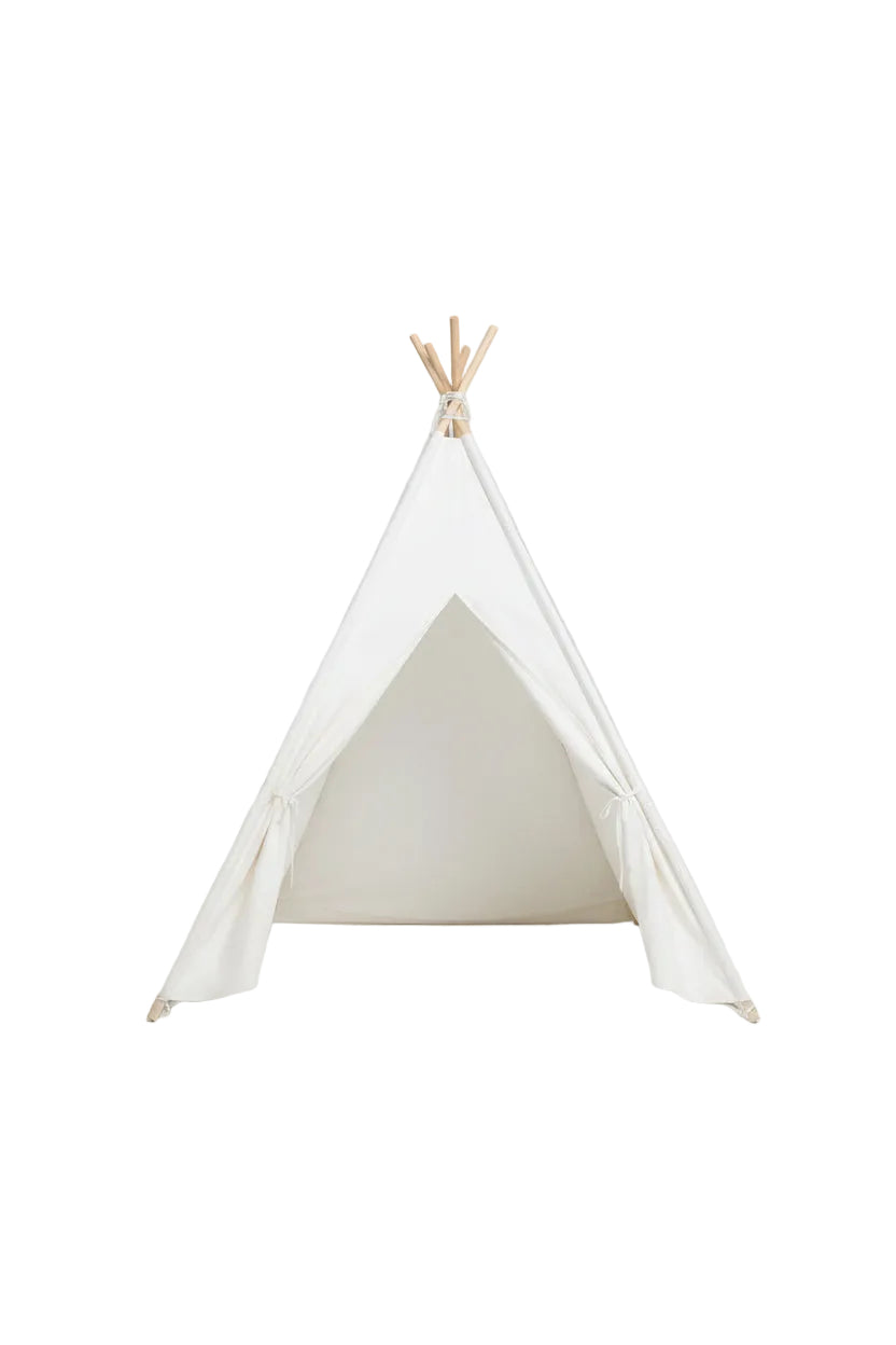 White Tipi Teepee Tent | Portable Indoor & Outdoor Camping Tent – MIRA