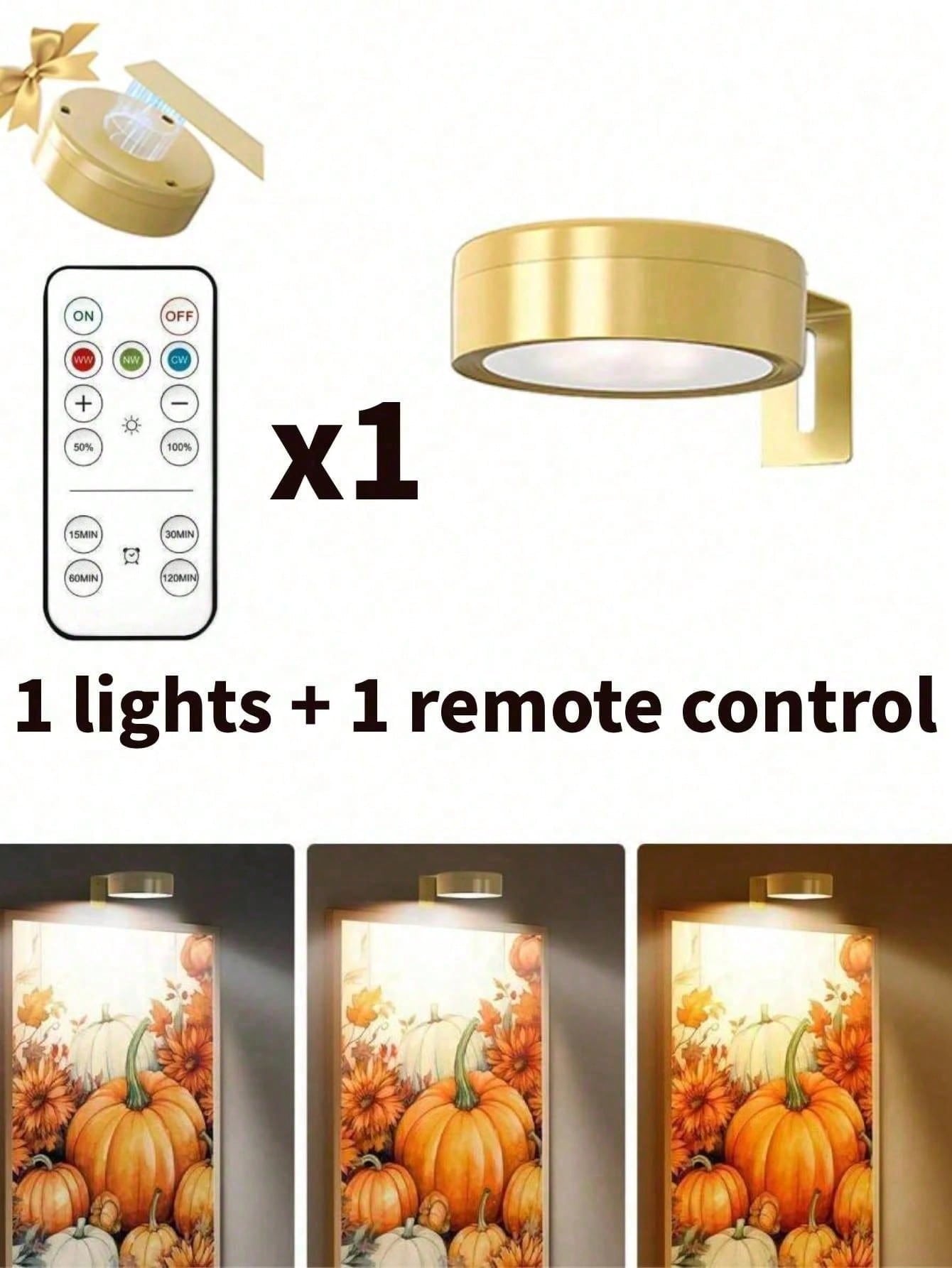 Battery Powered LED Wall Light with Remote – Wireless Art Light | MIRA