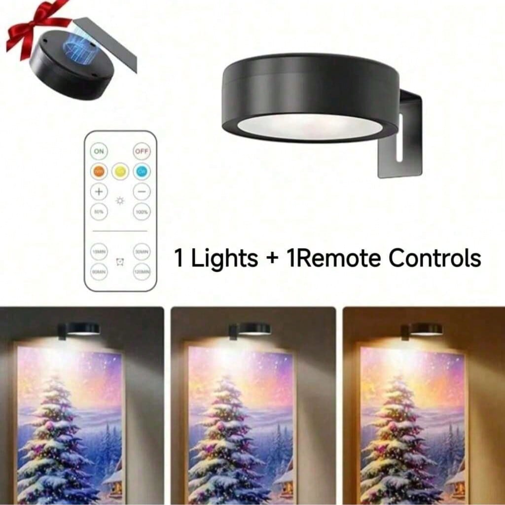Battery Powered LED Wall Light with Remote – Wireless Art Light | MIRA