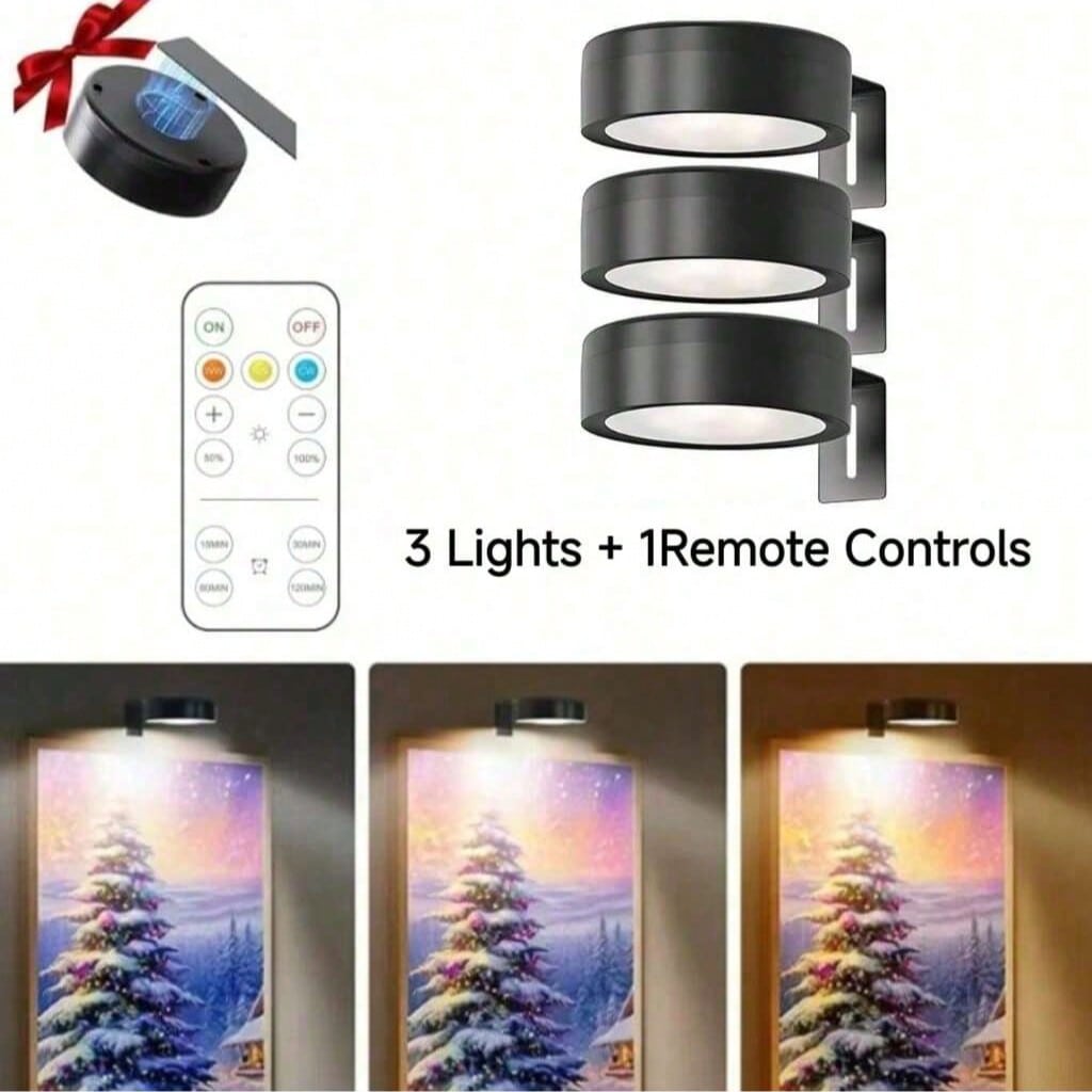 Battery Powered LED Wall Light with Remote – Wireless Art Light | MIRA