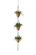 3-Layer Woven Plant Hanger | Jute Rope Boho Hanging Planter – MIRA