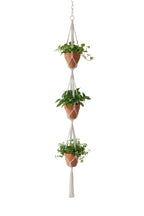 3-Layer Woven Plant Hanger | Jute Rope Boho Hanging Planter – MIRA
