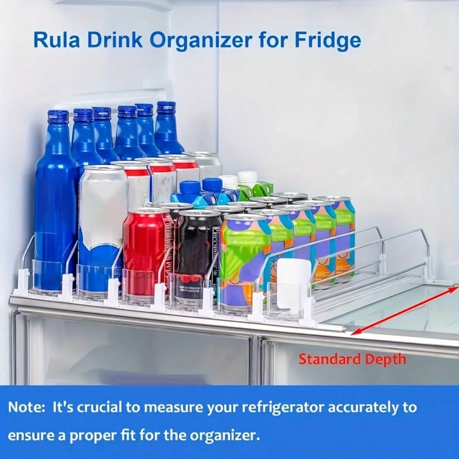 1/3/5PCS Soda Can Organizer For Fridge Beverage Storage Machine, Refrigerator Can Classification, Semi-Automatic Beverage Storage, Beverage Machine, Suitable For Refrigerator, Kitchen Cabinet Storage