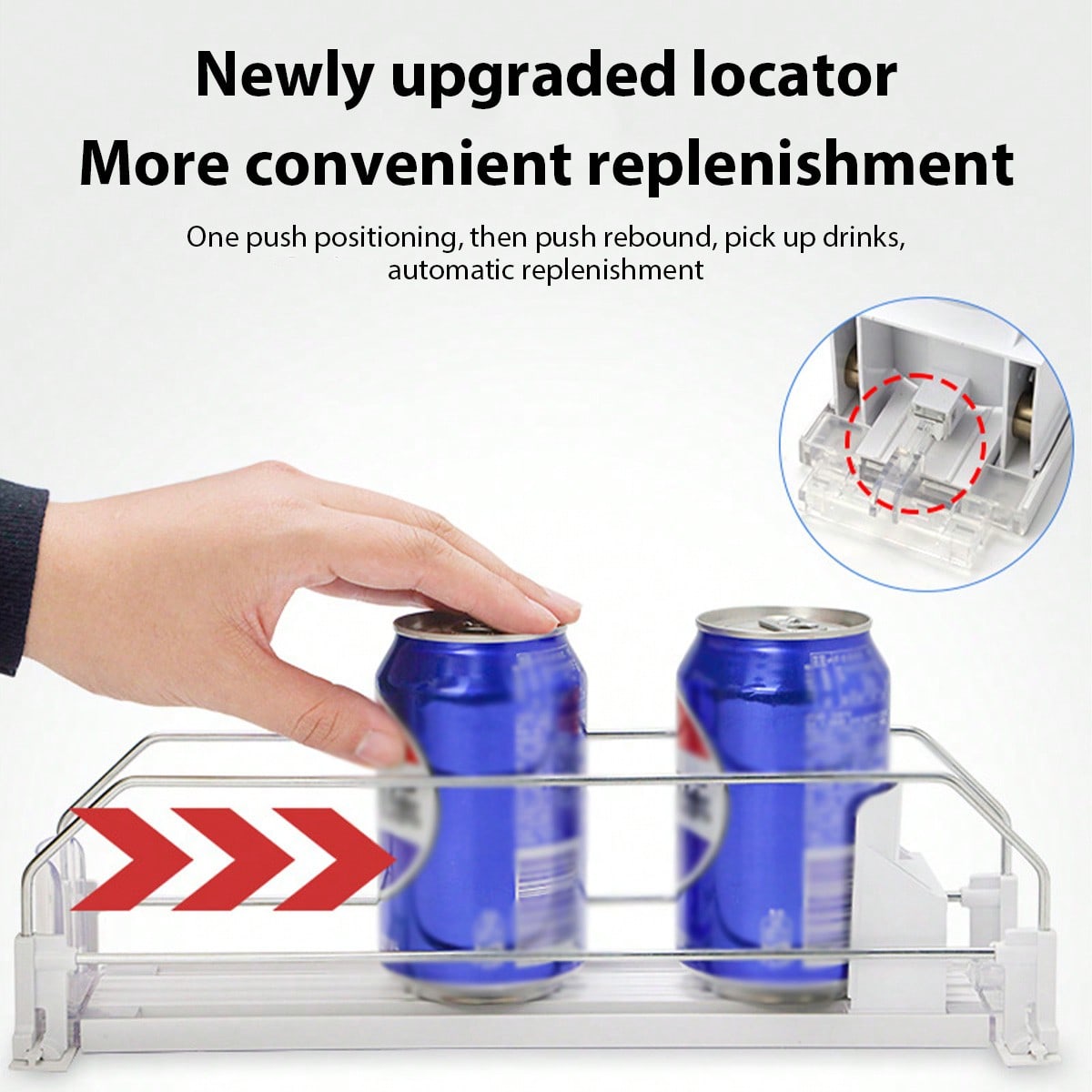 1/3/5PCS Soda Can Organizer For Fridge Beverage Storage Machine, Refrigerator Can Classification, Semi-Automatic Beverage Storage, Beverage Machine, Suitable For Refrigerator, Kitchen Cabinet Storage