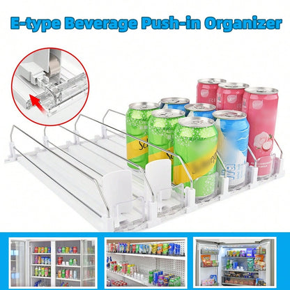 1/3/5PCS Soda Can Organizer For Fridge Beverage Storage Machine, Refrigerator Can Classification, Semi-Automatic Beverage Storage, Beverage Machine, Suitable For Refrigerator, Kitchen Cabinet Storage