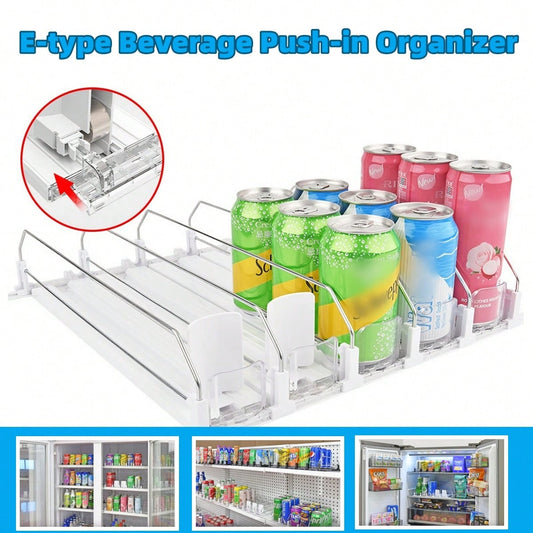 1/3/5PCS Soda Can Organizer For Fridge Beverage Storage Machine, Refrigerator Can Classification, Semi-Automatic Beverage Storage, Beverage Machine, Suitable For Refrigerator, Kitchen Cabinet Storage