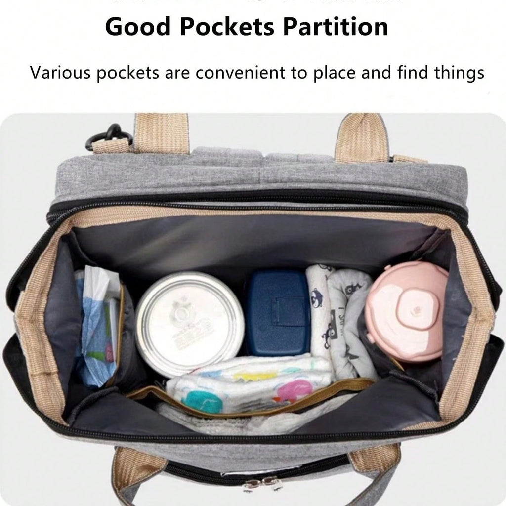Diaper Bag Backpack with Nursing Bag – Waterproof, Large Capacity | MIRA