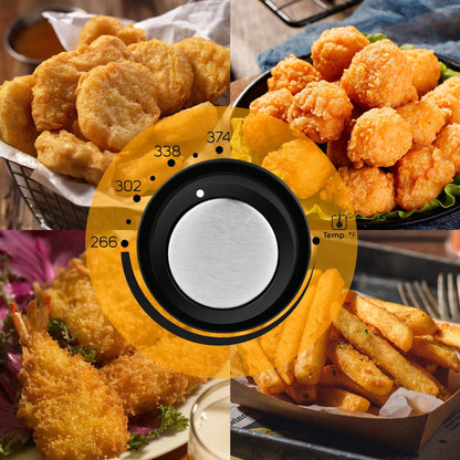 SUSTEAS 1.5L Electric Deep Fryer, 1500W Fast Heating 201 Stainless Steel Deep Fryer With Adjustable Thermostat & Timer, Oil Frying Machine For Chicken, French Fries, Donuts, Onion Rings Cool-Touch Exterior & Removable Basket For Easy Cleaning