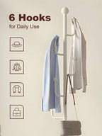 Freestanding Coat Rack with Storage Basket – Entryway Stand | MIRA