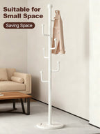 Freestanding Coat Rack with Storage Basket – Entryway Stand | MIRA