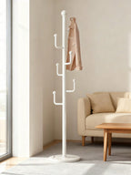 Freestanding Coat Rack with Storage Basket – Entryway Stand | MIRA