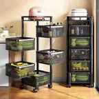 5-Layer Rotating Kitchen Storage Rack – No Assembly Needed | MIRA