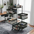 5-Layer Rotating Kitchen Storage Rack – No Assembly Needed | MIRA