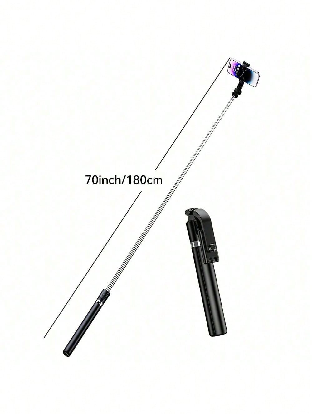 70'' Extendable Selfie Stick Tripod with Wireless Remote & Fill Light – Phone Stand | MIRA