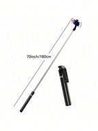 70'' Extendable Selfie Stick Tripod with Wireless Remote & Fill Light – Phone Stand | MIRA