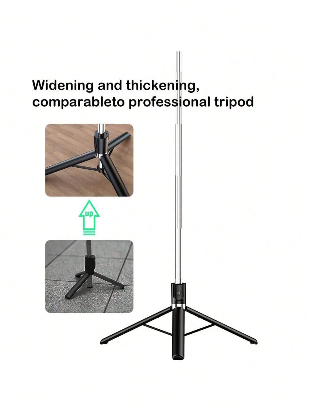 70'' Extendable Selfie Stick Tripod with Wireless Remote & Fill Light – Phone Stand | MIRA