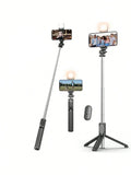 70'' Extendable Selfie Stick Tripod with Wireless Remote & Fill Light – Phone Stand | MIRA
