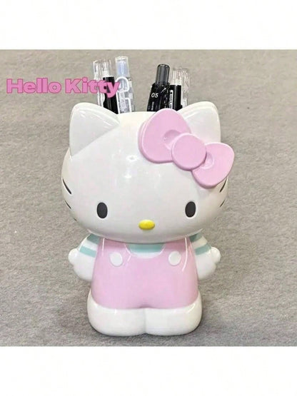 SANRIO 1pc Cute Multifunctional Decor, Japanese Cartoon Pen Holder Vase Storage Box, Adorable Desktop Organizer, Ideal Gift For Valentine's Day And Back To School For Girls And Fans