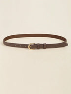 Fashion Metal Buckle Thin Belt – Adjustable Versatile Belt for Women | MIRA