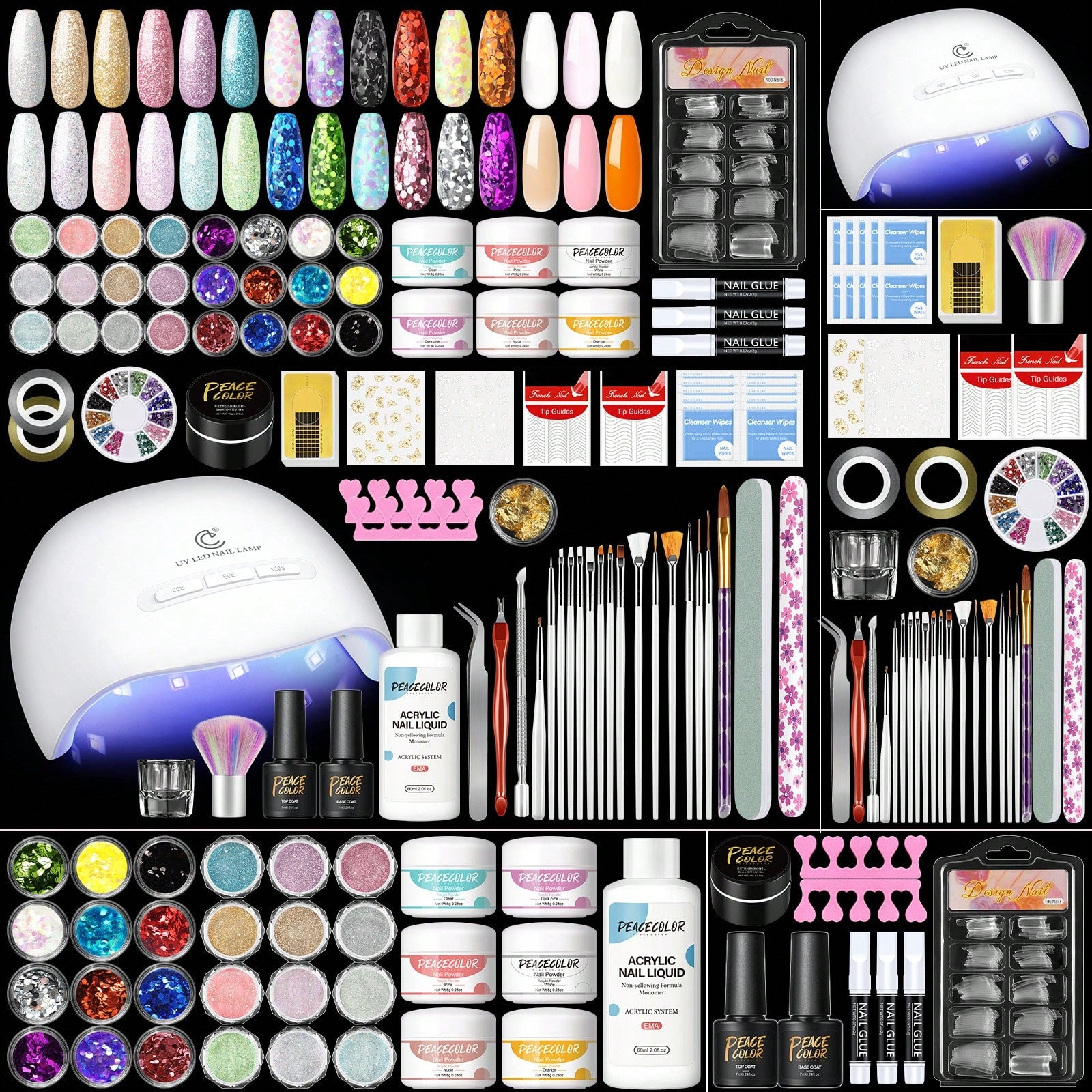 Acrylic Nail Kit with UV LED Lamp & Electric Drill – Complete Starter Set | MIRA