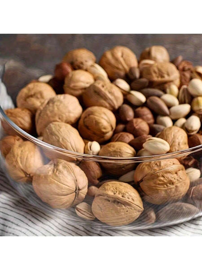 Glass Food Storage Jars With Wooden Lids, Large/Small Sealed Glass Bowls, Suitable For Storing Snacks, Nuts, Candy, Fruit, Grains And Salads, Decorative Kitchen Jars, Suitable For Pantry And Countertop Use.
