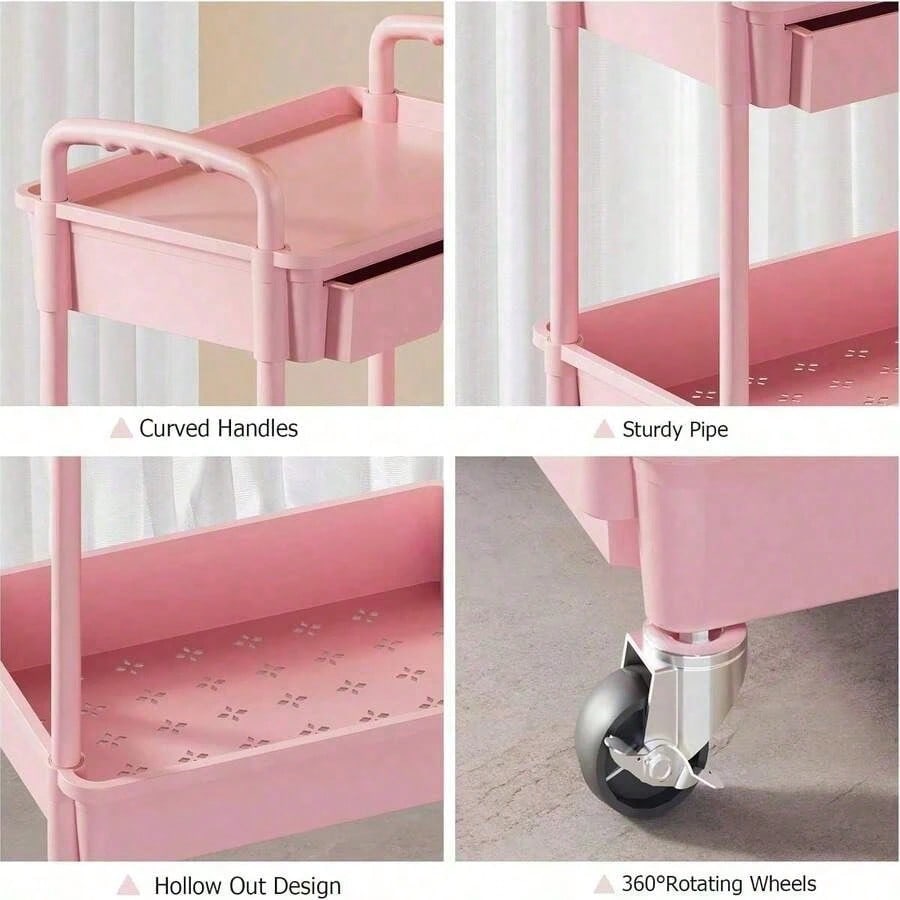 SlimRolling Storage Cart 3-Tier – Bathroom & Kitchen Organizer | MIRA