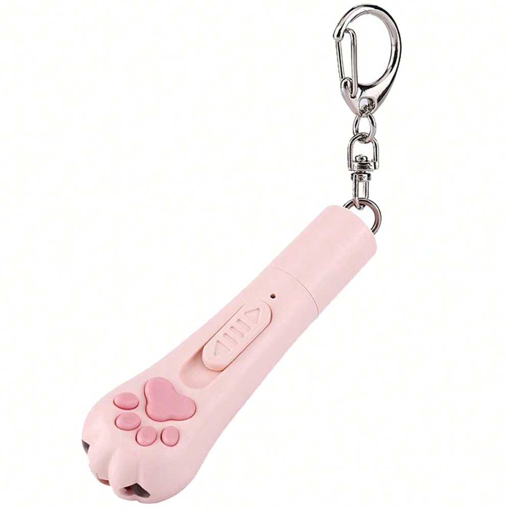 Cat Laser Toy Cats - 5 Interactive Laser Pointer Designs | Rechargeable Laser Cat Toy For Kittens, Dogs & Indoor Pets | Hunt Training, Pink Accessories | Wall Projection Puzzle Game