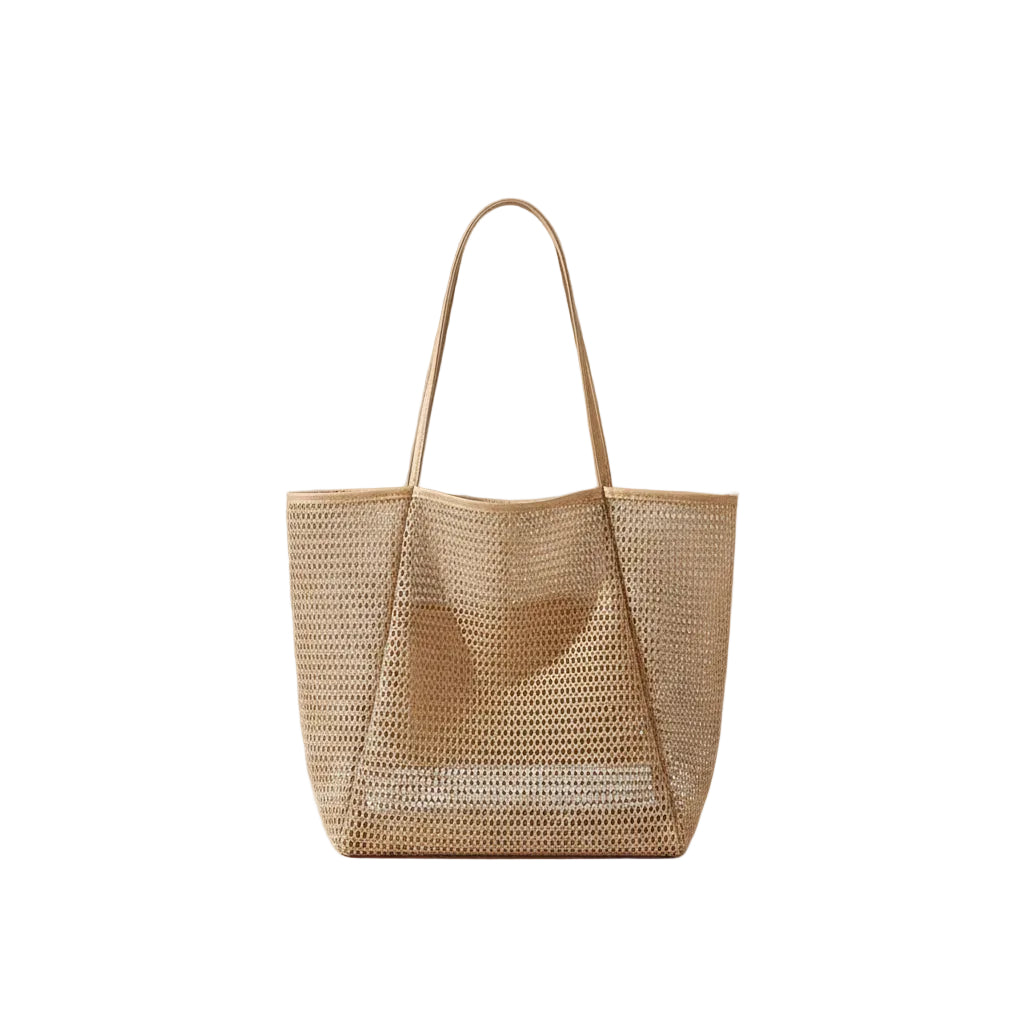 Mesh Beach Tote Bag | Large Capacity Travel & Vacation Organizer – MIRA