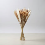 100 PCS Pampas Grass Bundle | Boho Dried Decor for Weddings & Home
