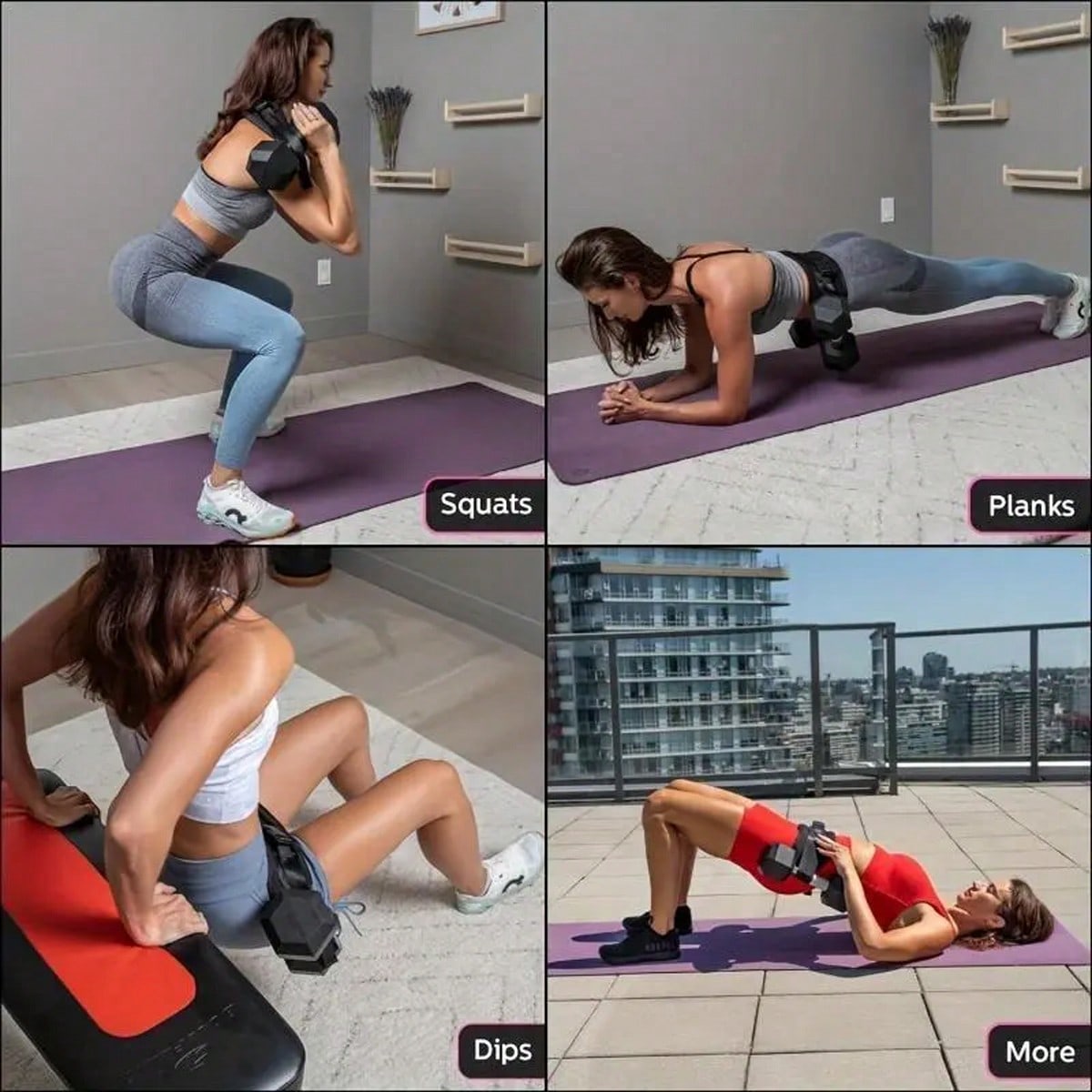 Adjustable Waist Weight Belt – Home Gym Dumbbell Training & Hip Shaping | MIRA
