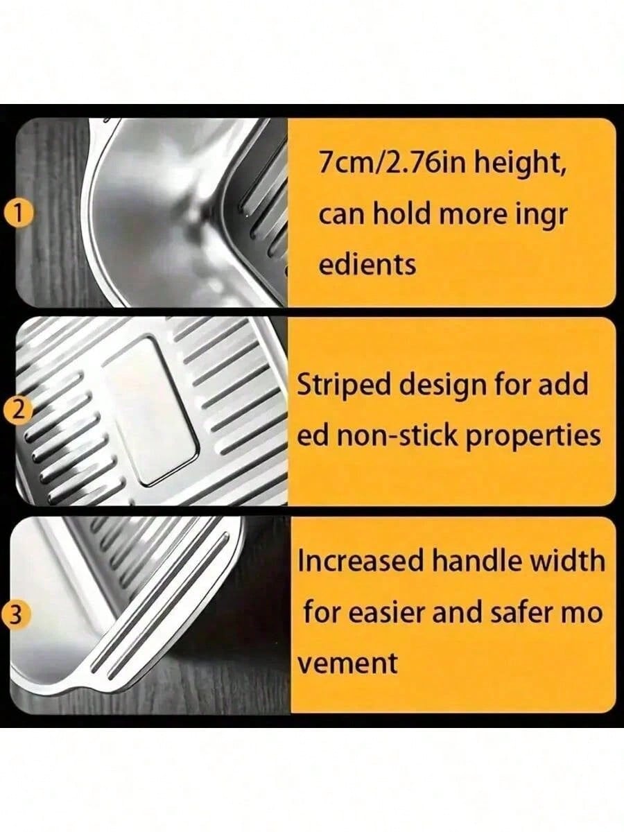 Heavy Duty Baking Pan, Large Rectangle Tray, 15x10 Inches Bakeware With Lid Handle, Oven Steel Dish With Ergonomic Design, Kitchen Bakeware For Cake Bread Cookie Lasagna.