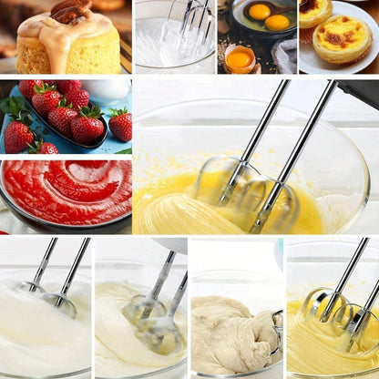 Powerful 7-Speed Electric Hand Mixer Portable Kitchen Mixer With 5 Stainless Steel Attachments For Baking, Whipping, Mixing Dough, Cookies, Cakes (Lightweight & Easy Clean)