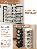 Vertical Shoe Rack 6/9 Tier – Narrow Freestanding Entryway Organizer | MIRA