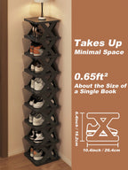Vertical Shoe Rack 6/9 Tier – Narrow Freestanding Entryway Organizer | MIRA