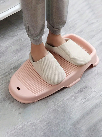 Washboard With Soap Dish, Portable Non-Slip Washboard, Home Laundry Washboard, Sturdy Manual Washboard For Hand Washing Clothes And Delicates, Hang-Up Storage, Cleaning Tool, Laundry Room Accessory