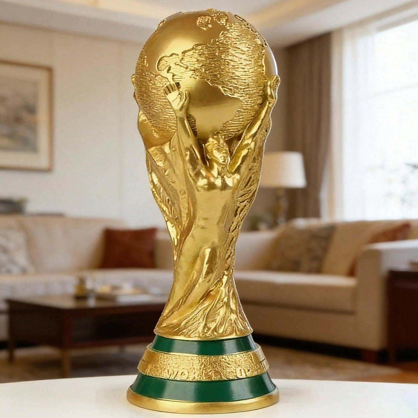 FIFA FIFA Resin Football Trophy Award Suitable For Canada, Mexico, USA Events, With Classic Cup And Trophy Design, For Collection Display, Birthday Party Decoration, Office Display Gift, Sports Fans Gift
