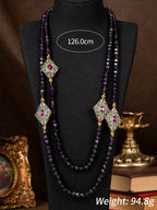 Vintage Bohemian Rhinestone Necklace & Earrings Set | MIRA