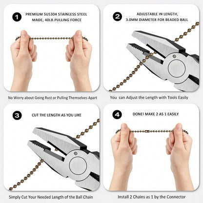 4pcs Sun & Moon Ceiling Fan Pull Chain Decorative Totem Bohemian Style Pull Chain Pendant Extension 12 Inch Lighting Ceiling Fan Beads Ball Ceiling Fan Pull Chain Extension Decorative Ornament With Connector
