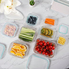 Glass Food Storage Containers 8-Piece Set – Airtight, Microwave Safe | MIRA