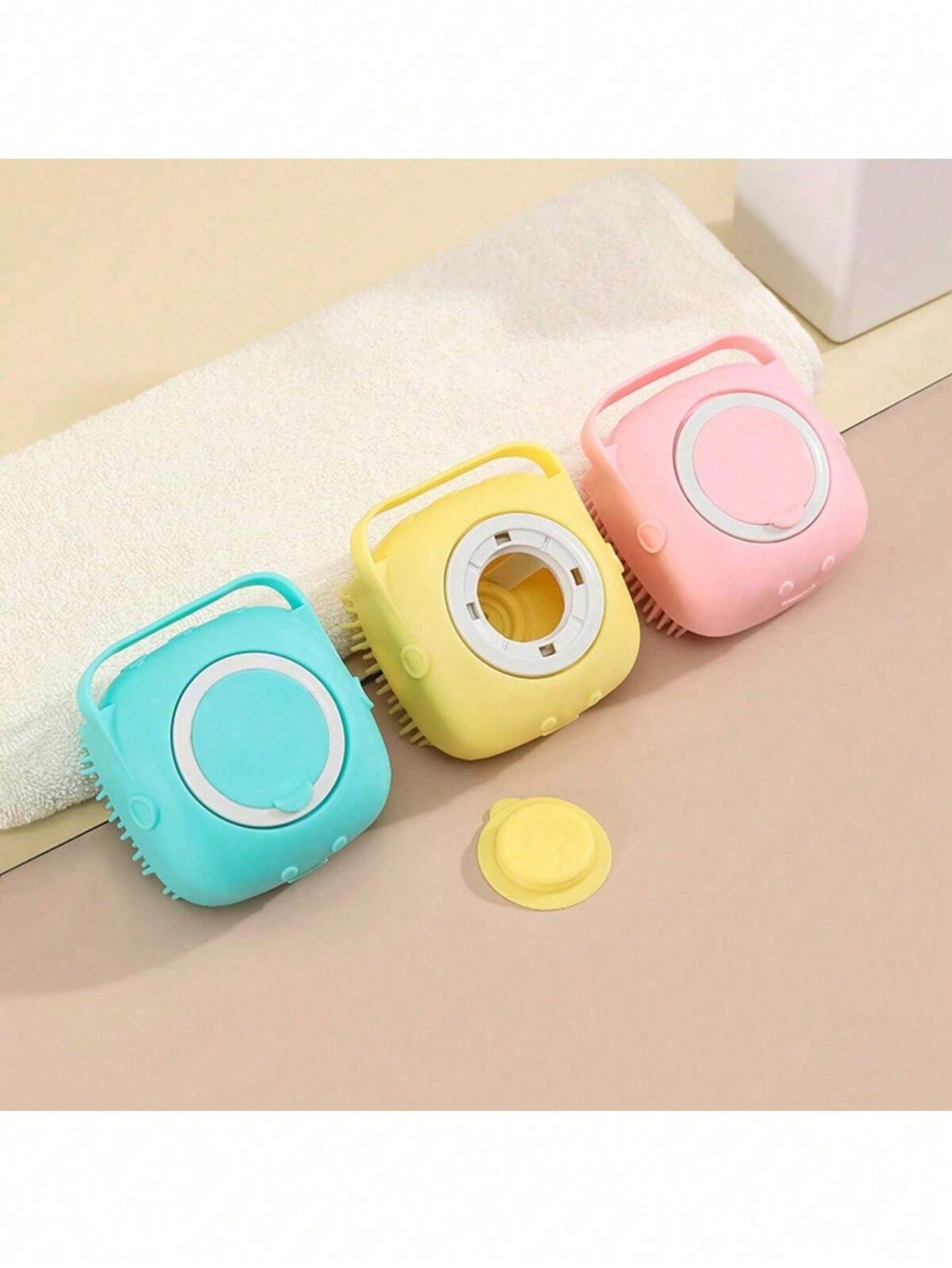 1pc Dedicated Of Pet Cleaning Bath Brush, Silicone Dog Hair Cleaning Brush With Bubbler, Compact Skin-Friendly Pet Massage Brush For Dog Bathing Grooming.Multifunctional Pet Cleaning Brush, Pet Bath Brush, Silicone Pet Brush, Dog Hair Cleaning Brush, Pet