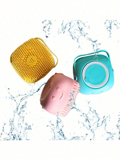 1pc Dedicated Of Pet Cleaning Bath Brush, Silicone Dog Hair Cleaning Brush With Bubbler, Compact Skin-Friendly Pet Massage Brush For Dog Bathing Grooming.Multifunctional Pet Cleaning Brush, Pet Bath Brush, Silicone Pet Brush, Dog Hair Cleaning Brush, Pet