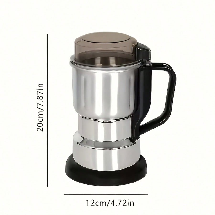Pieces High Power Grinder, Stainless Steel Small Home Grain Mill, Kitchen Cooking Wall Crusher, 110-130V US Plug, No Battery Required, Ideal Holiday Gifts