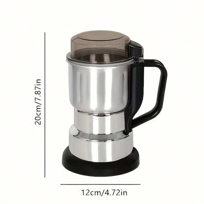 Pieces High Power Grinder, Stainless Steel Small Home Grain Mill, Kitchen Cooking Wall Crusher, 110-130V US Plug, No Battery Required, Ideal Holiday Gifts