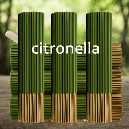 204pcs Scented Lemongrass Oil Lemon Grass Stick -45 Minute Burning Time, Summer Fragrance, Suitable For Home, Camping, Yard, Swimming Pool And Outdoor Activities - Air Purification And Relaxation, Holiday Decoration