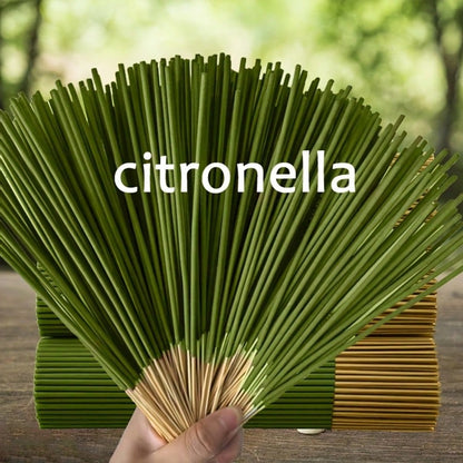 204pcs Scented Lemongrass Oil Lemon Grass Stick -45 Minute Burning Time, Summer Fragrance, Suitable For Home, Camping, Yard, Swimming Pool And Outdoor Activities - Air Purification And Relaxation, Holiday Decoration