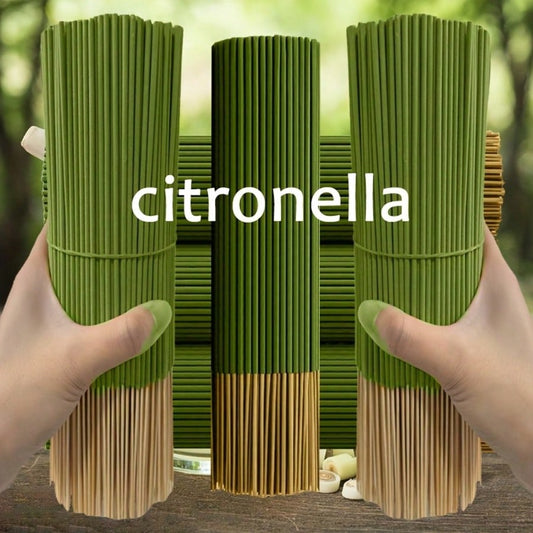 204pcs Scented Lemongrass Oil Lemon Grass Stick -45 Minute Burning Time, Summer Fragrance, Suitable For Home, Camping, Yard, Swimming Pool And Outdoor Activities - Air Purification And Relaxation, Holiday Decoration