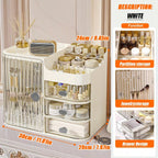 Cosmetic Storage Box with Drawers & Mirror – Makeup Organizer | MIRA